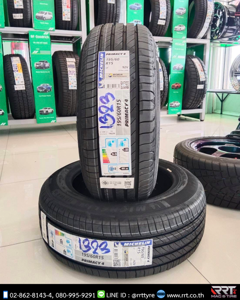 Michelin Primacy 4 ขนาด 195/60/15 ปี23